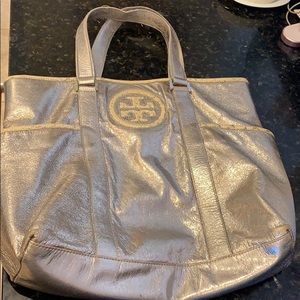 Tory Burch Metallic Tote